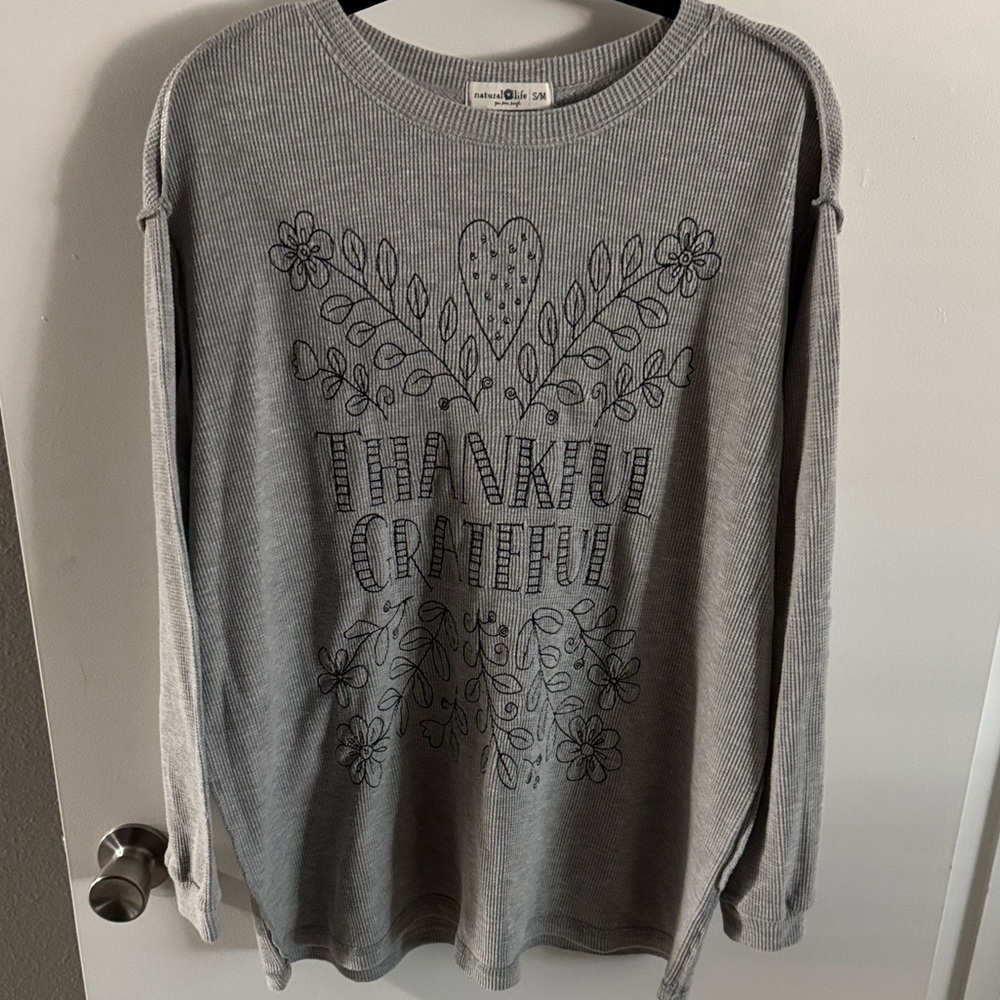 NATURAL LIFE Embroidered Thermal Shirt